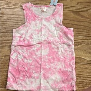 Cat & Jack Pink Tie-Dye Kids Tank Top